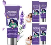 Crème pour le sommeil et le soulagement du syndrome des jambes sans repos,crème corporelle apaisante pour les muscles à l'huile de lavande,hydratation intense, jambes sans repos et apaisement nocturne