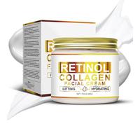 Crème pour le visage au collagène au rétinol - Crème avancée au collagène au rétinol pour le visage avec acide hyaluronique, lifting et hydratation - Réduit les ridules - Rendez la peau pleine de