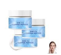 Crème pour le visage au peptide de cuivre GHK-Cu, hydratant raffermissant anti-âge pour tous les types de peau. Améliore l'élasticité de la peau, lisse les rides et ridules, 100g (3PCS)