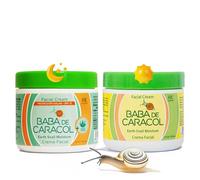 Crème pour le visage avec facteur de protection solaire 15,Crema Facial Baba de Caracol + Aloe Vera, HALKA, DOM République, 109 g/95 ml.