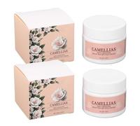 Crème pour le Visage Camélia, 2 Pièces 50 G, Hydrate la Peau, Réduit les Ridules, Absorption Rapide, Crème Hydratante Légère pour le Visage pour Femmes
