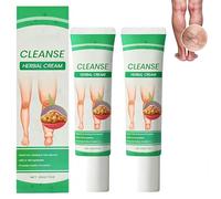 Crème pour les jambes, drainage lymphatique et amélioration de la circulation, pommade contre les jambes lourdes, pour jambes fatiguées et douloureuses, réduit la rétention d'eau (2 Pièce)