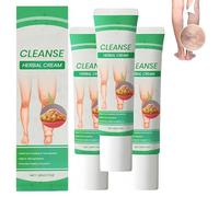 Crème pour les jambes, pommade anti-gonflement pour jambes lourdes et fatiguées, drainage lymphatique et stimulation de la circulation, soulagement naturel des œdèmes et de la fatigue (3 Pièce)