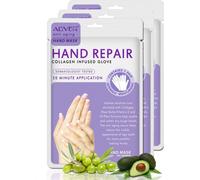 Crème pour les mains Crème de soin pour les mains Masque pour les mains avec collagène, 3 paires