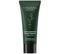 Crème pour les mains MÁDARA Deep Comfort - 60 ml, ultra-hydratante à l'aloès, au beurre de cacao et à l'argousier - apaise, adoucit et protège les mains sèches et rugueuses - formule non grasse