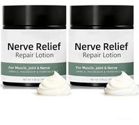 Crème pour les nerfs, soin quotidien pour la santé, convient pour les genoux, le bas du dos, le cou, les mains et les pieds,2pcs