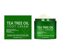 Crème Pour Les Pieds À L'huile D'arbre À Thé, À L'extrait D'aloe, 50 G, Traitement Hydratant Pour La Semelle, Crème Réparatrice Pour La Peau Rugueuse, À Absorption Rapide, Pour Les Talons Rugueux