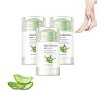 Crème pour les pieds à l'urée en bâton 60% - Baume réparateur intensif pour talons crevassés et peau rugueuse, hydratant ultra-résistant pour talons, coudes et genoux secs et crevassés (3 bouteilles)