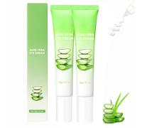 Crème Pour Les Yeux Aloe Vera,Crème Anti Cernes Et Rides,Removes Bags,Dark Circles,Firming Delicate Skin,Aloe Hydrating and Soothing Eye Cream,Puffiness Dark Relief Deep for Delicate Eye Area (2)
