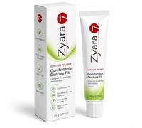 Crème pour prothèses dentaires supérieures et inférieures, fonctionne comme un ajustement sûr, confortable, réajuste et resserre les prothèses dentaires, facile à utiliser, 20,13 g