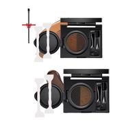 Crème Pour Sourcils Et Eye-Liner Avec Tampon, Crème Multifonctionnelle Bicolore Et Waterproof, Pâte Douce Et Humide, Facile À Colorer (Gris Et Marron)
