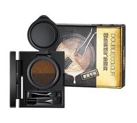 Crème pour Sourcils et Eye-liner avec Tampon | Eyebrow & Eyeliner Cream with Stamp | Kit de Pochoirs À Sourcils 2 en 1 | Tampons Eye-liner Imperméables avec Pinceau À Double Extrémité pour Femmes