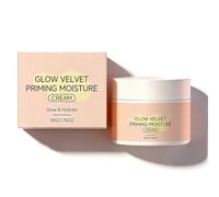 Crème Priming Velvet Glow - Base Lissante Velours pour le Visage, Soin Coréen Hydratant & Nourrissant pour une Peau Douce et Radieuse, Convient à Tous Types de Peau (1pc)