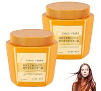 Crème protéinée capillaire Hailoyearn, soin capillaire extra luxueux aux acides aminés Birds Nest, crème nourrissante Essence, répare et hydrate les cheveux secs, crépus et abîmés (2 Pièce)