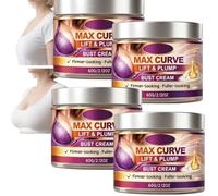 Crème raffermissante et liftante pour les seins, formule hydratante pour le soin quotidien du buste, contribue à redessiner l'apparence des contours, crème anti-cellulite pour une fermeté (4pcs)