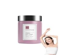 Crème raffermissante pour le corps à la vanille et à la noix de coco, champagne, hydratante et lissante, peau délicate, repousse d'élasticité, hydrate la peau sèche bras et jambes, pour peau crémeuse