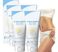 Crème raffermissante pour le corps Elycura, Lotion avancée de raffermissement et anti-âge pour le relâchement de la peau, réduit les ridules, hydratante pour les bras, le cou, l'estomac (4 pièces)