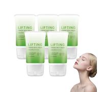 Crème raffermissante pour le cou avec applicateur à rouleau - Solution raffermissante pour le cou, hydratant anti-âge pour peau crépue - Mélange à absorption rapide pour femmes et hommes (5 pièces)