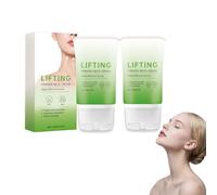Crème raffermissante pour le cou avec applicateur à rouleau - Solution raffermissante pour le cou, hydratant anti-âge pour peau crépue - Mélange à absorption rapide pour femmes et hommes (2 pièces)