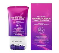 Crème Raffermissante Pour Le Cou, Baume Hydratant Doux Avec Roller Applicateur 120g, Soin Raffermissant Et Tonifiant Du Cou, Pour Peau Sèche Femmes Hommes Effet Liftant Et Hydratation