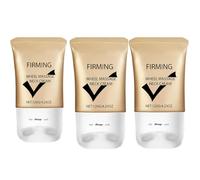 Crème raffermissante pour le cou qui resserre la peau affaissée, crème raffermissante pour le cou avec rouleau, hydratante, réduit les ridules du cou, resserre la peau (3 pièces)