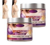 Crème raffermissante pour les seins, crème repulpante raffermissante pour la peau du buste, crème liftante pour les seins, crème nourrissante pour la peau douce pour le buste (2pcs)