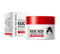 Crème Raffermissante pour Lisser les Rides et les Ridules,Crème Éclaircissante pour le Visage à l'Acide Kojique,Gel Correctrice de Taches Brunes à l'Acide Kojique,Blanchissante Nourrissante,30g