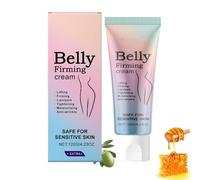 Crème raffermissante ventre plat - Crème corps raffermissante,effet anti-cellulite intensif,À la caféine,acide hyaluronique et à la vitamine E,Pour des cuisses,un ventre et des fesses plus fermes (1)