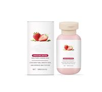 Crème Régénérante à la Fraise, Crème Exfoliante Corps Hydratante en Profondeur, Fini les Rougeurs et les Peaux Rugueuses, Réduit la Chair de Poule pour Femmes Hommes Jambes Bras