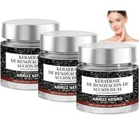 Crème Régénérante Double Action,3pcs Dual-Action Renewal Cream, Crème Réparatrice Au Riz Noir Effectively Reduces Skin Imperfections Suitable,Natural Body Serum,50g