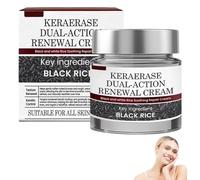 Crème Régénérante Double Action CureVivo KeraErase La Crème des Peaux Sèches et Sensibles Crème Réparatrice Au Riz Noir Effectively Reduces Skin Imperfections, Suitable for All Skins Types, 50ml