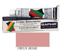 Crème rénovatrice cuir tube 25ml vieux rose Saphir
