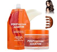 Crème Réparatrice À La Kératine Pour Cheveux Brûlés, Crème Capillaire À La Kératine Lissante Aux Peptides, Après-shampoing Lissant Et Réparateur (mix)
