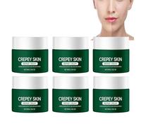 Crème réparatrice anti-crevasses pour le visage, le cou, les bras et le corps - Hydratant raffermissant au collagène et à l'acide hyaluronique pour les peaux relâchées, sèches et vieillissantes (6pcs)