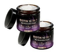 Crème Réparatrice Biotine 10-en-1 : une crème visage réparatrice et liftante de qualité supérieure, formulée à base d'ingrédients naturels. Elle élimine les imperfections et répare la peau, et convie