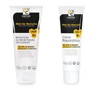 CRÈME RÉPARATRICE CERTIFIÉE BIO 40% MIEL DE MANUKA IAA10+ - Élu Meilleur Produit Bio 2019 & BAUME ULTRA HYDRATANT CERTIFIÉ BIO 10% MIEL DE MANUKA IAA10+