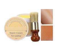Crème Réparatrice Cuir,8 oz - Crème express à brosse intégrée pour réparer rayures - Kit de restauration du cuir | Sacs, sacs à main, canapé, sofa, intérieur auto, meubles, sellerie : répare usure et