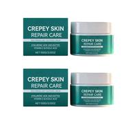 Crème Réparatrice Peau Fripée - Lotion Raffermissante Corps, Bras et Cou - Avec Acide Hyaluronique, Beurre de Karité et Aloe Vera - Hydratation Profonde Peau Sèche et Ridée (2pcs)