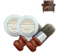 Crème réparatrice pour cuir, crème réparatrice pour cuir et meubles (avec pinceau applicateur), adaptée aux sièges de voiture et aux meubles.