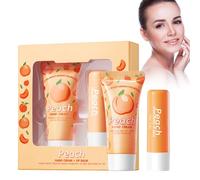 Crème réparatrice pour les mains + baume à lèvres, crème nourrissante et protectrice anti-âge, baume à lèvres nourrissant et protecteur, pour peaux très sèches, réparation anti-fissures, brillance