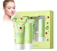Crème réparatrice pour les mains + baume à lèvres, crème nourrissante et protectrice anti-âge, baume à lèvres nourrissant et protecteur, pour les peaux très sèches, réparation anti-fissures, brillant