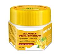 Crème réparatrice pour les pieds à la banane - Crème Pieds Pour Pieds Fissurés Extrêmement Secs,30g crème adoucissante pour les pieds à l'huile d'olive vitamine E pour les soins des pieds crè e Shrigm