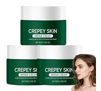 Crème réparatrice pour peau crêpée visage et corps, crème raffermissante multi-usages corps et cou pour peau relâchée, baume hydratant jour et nuit, baume tenseur visage hydratant intense. (3PCS)