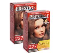 Crème résistante pour cheveux 227 Caramel "Vip's Prestige" à l'huile d'argan, macadamia et chia/Крем-Краска волос Карамель (2шт)