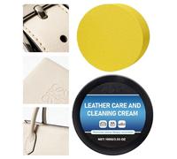 Crème Restauratrice pour Cuir - 100 g de Nettoyage Profond et Accessoires de Détail | Restaurateur De Cuir Pour Meubles Et Canapés | Rénovation Et Restauration De L'Intérieur Canapé Chaussure Sac