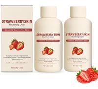 Crème resurfaçante à la fraise, réduit la kératose pilaire et unifie le grain de peau, formule douce avancée, pour tous types de peau