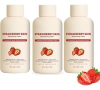 Crème Resurfaçante Fraise, Crème Hydratante et Légère, Réduit les Irrégularités de Peau, Convient à tous types de peau