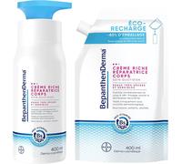 Crème Riche Réparatrice Corps - Soin Quotidien Peaux Très Sèches Et Sensibles - Hydrate Immédiatement Jusqu'à 48h(1) - Beurre De Karité, Huile D'argan- Eco Recharge*+Flacon Pompe 400ml[X17]