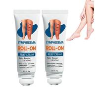 Crème roll-on pour le drainage lymphatique et le soulagement des gonflements, roll-on professionnel pour soulager les gonflements des jambes, crème de soin pour les jambes, soulagement (2 pièce)