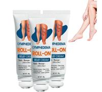 Crème roll-on pour le drainage lymphatique et le soulagement des gonflements, roll-on professionnel pour soulager les gonflements des jambes, crème de soin pour les jambes, soulagement (3 pièce)
